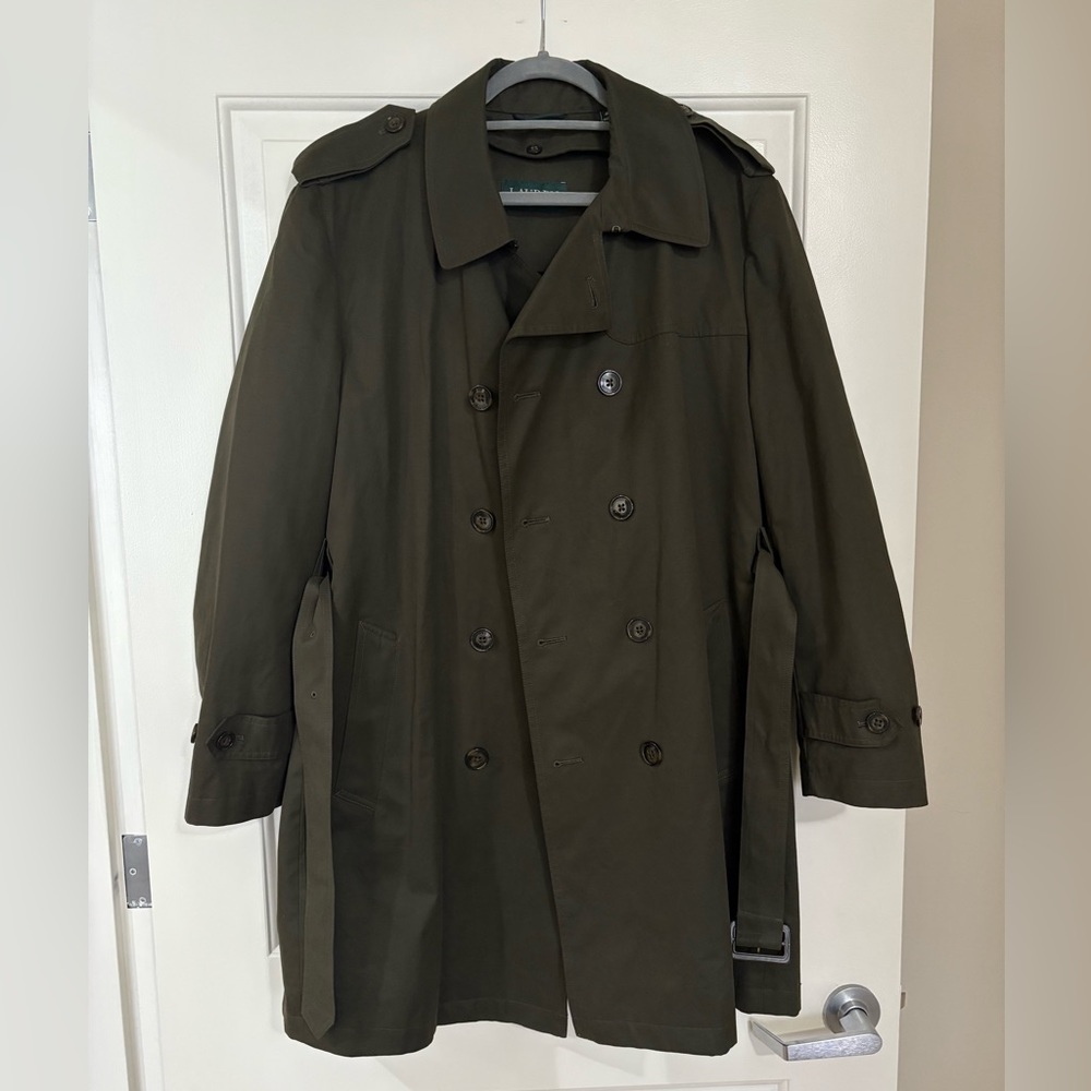 Ralph Lauren Trench Coat Dark Green